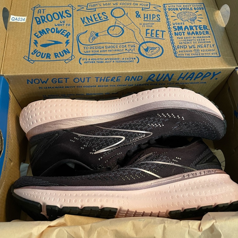 NIB Brooks Glycerin 13 Running Shoes Black/Pink - Picture 5 of 5
